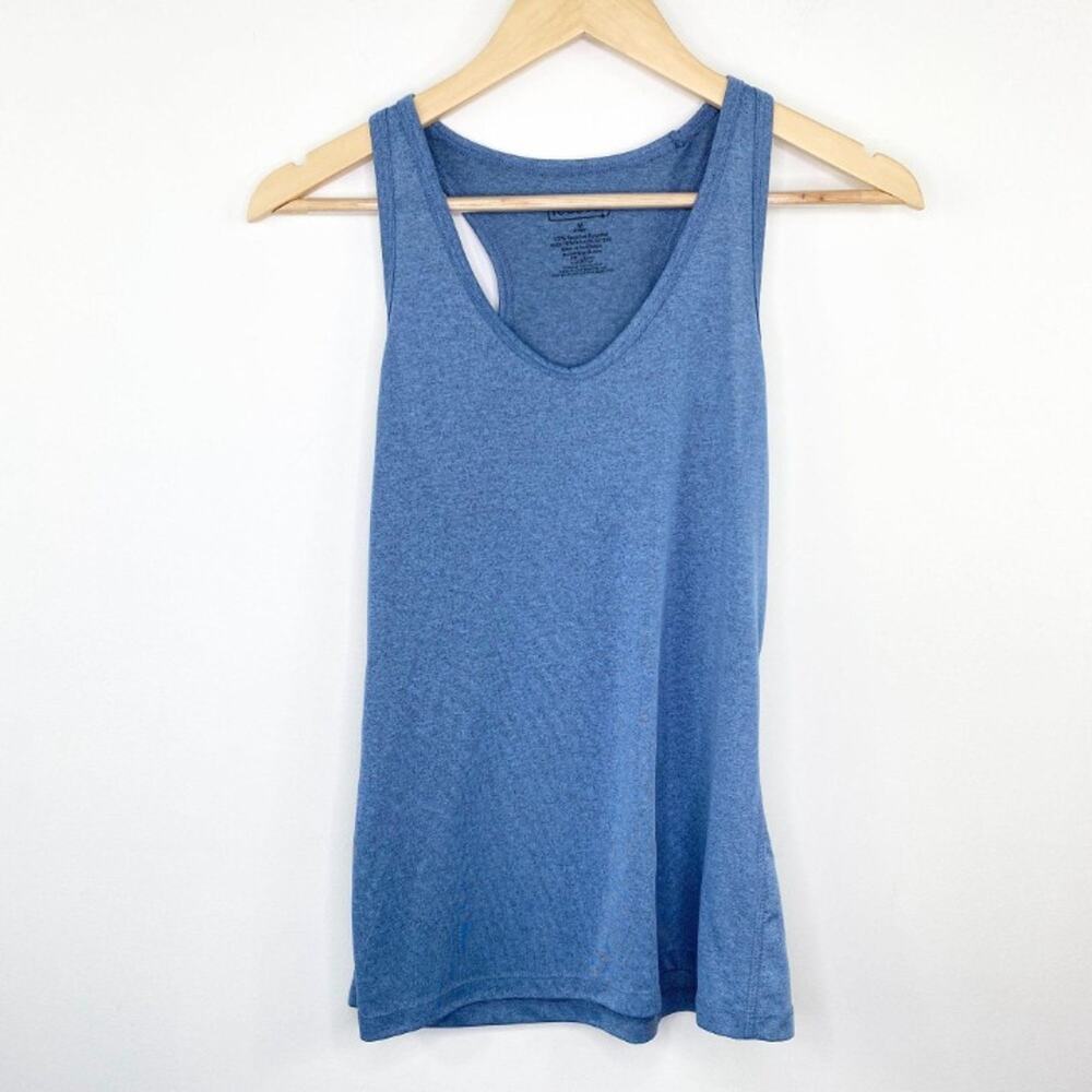 Recover Blue V-Neck Racerback Activewear Tank Top Women's‎ Size Medium M
